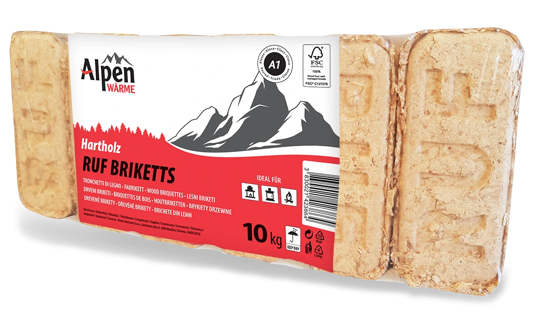 RUF HolzBriketts in PVC 10kg