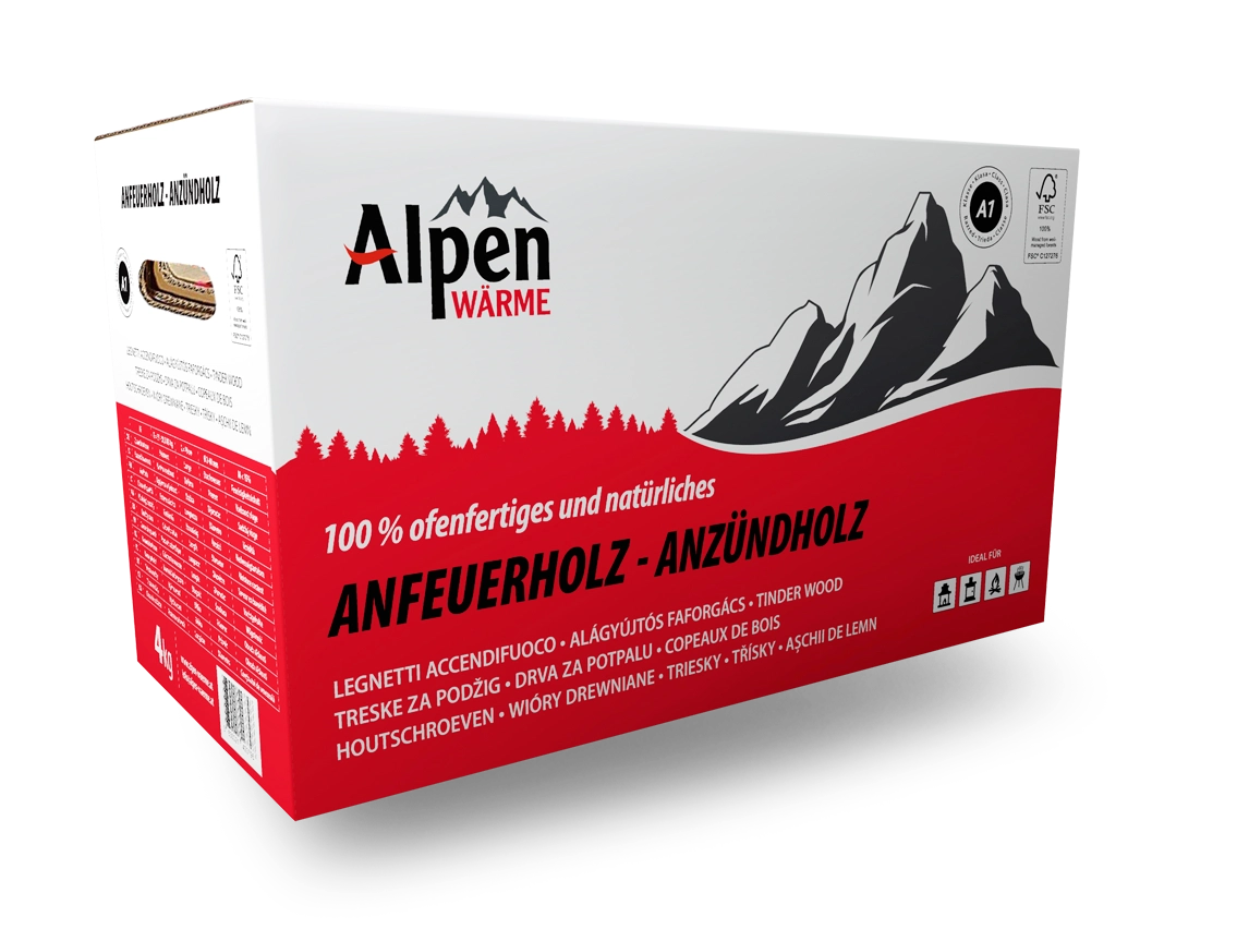 Anheizholz in Karton - 4kg
