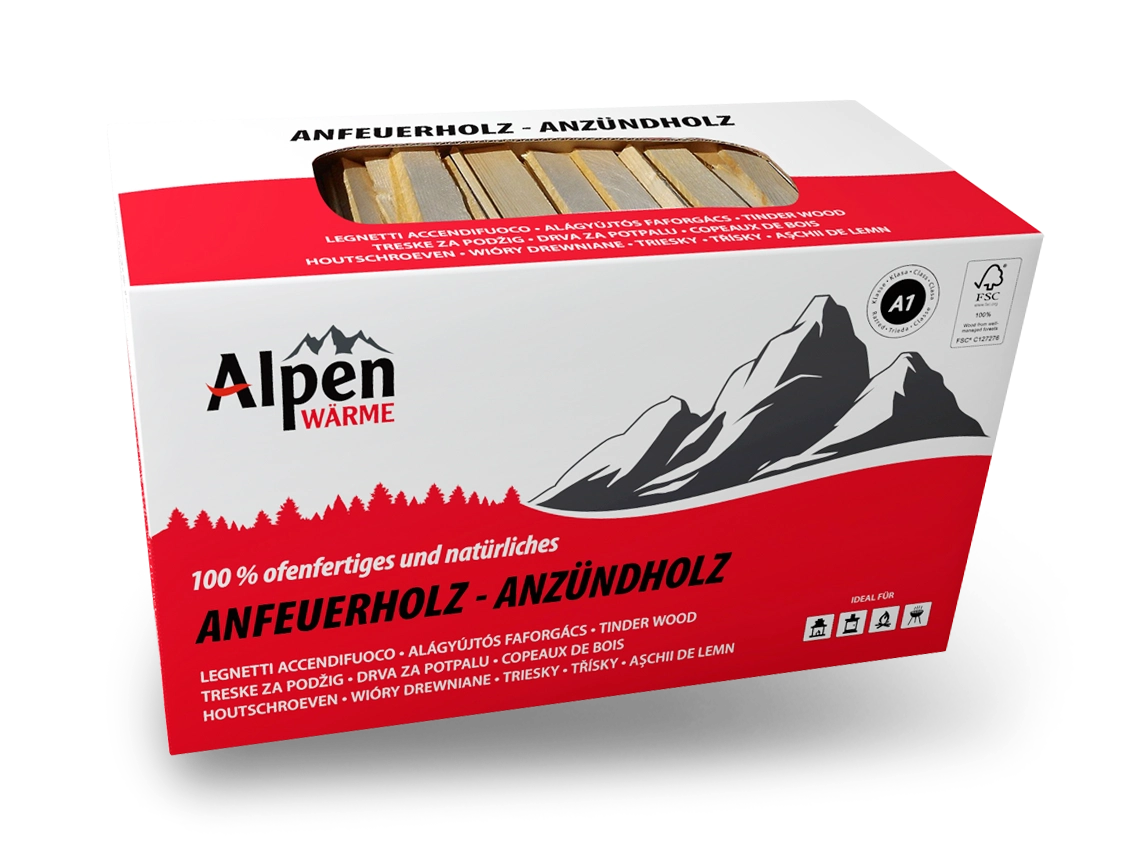 Anheizholz in Karton - 5dm3